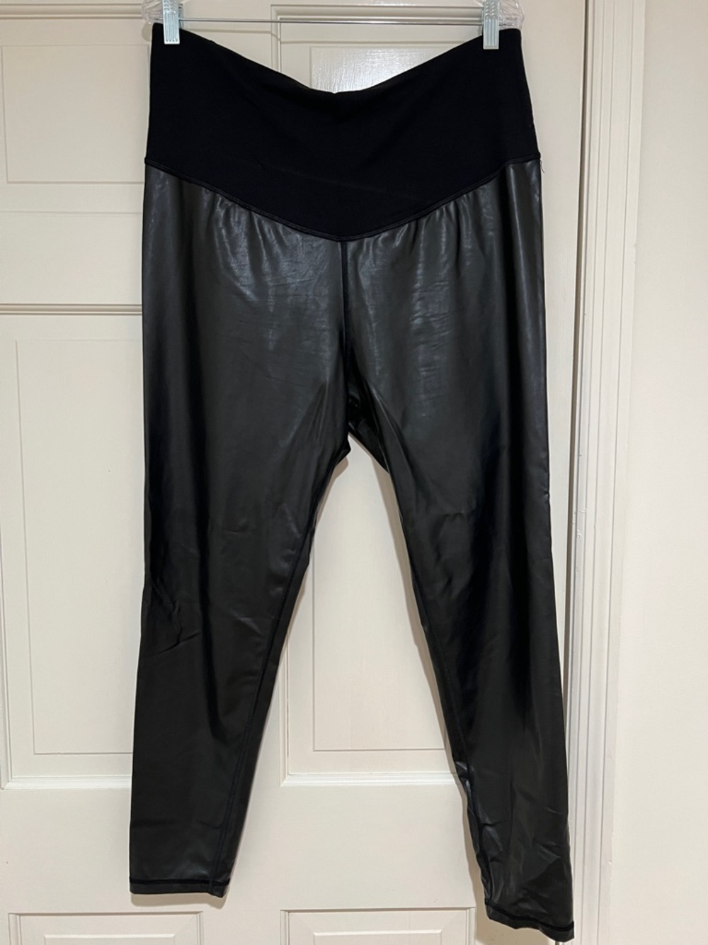 GAP Black Faux Leather Leggings